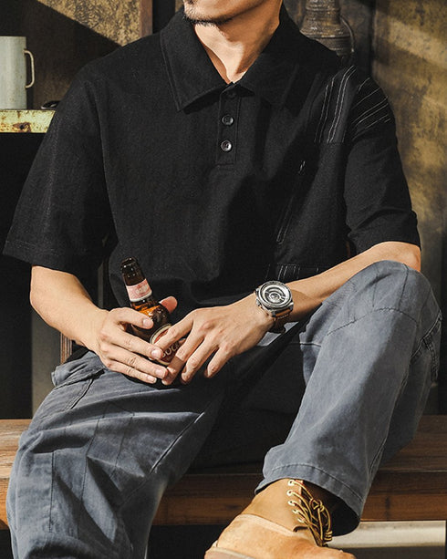 Technical Line Detail Polo Shirt P1428