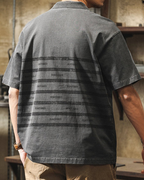 Industrial Line Street Short Sleeve Polo Shirt P1488