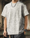 Clean Line Round Neck Short Sleeve T-Shirt P1435