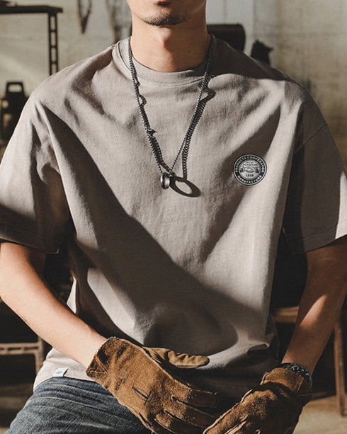 Bandana Graphic Back Print Short Sleeve T-Shirt P1456