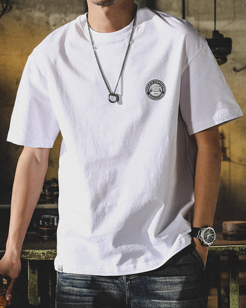 Bandana Graphic Back Print Short Sleeve T-Shirt P1456