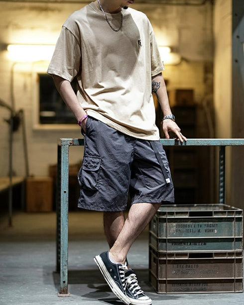 Monotone Logo Accent Short Sleeve T-Shirt P1399