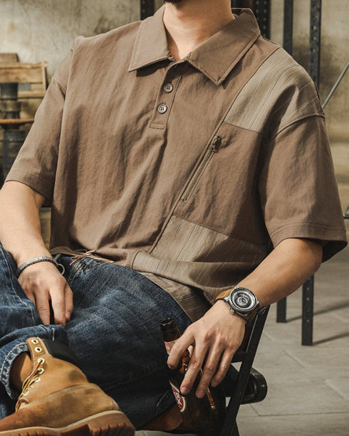 Technical Line Detail Polo Shirt P1428