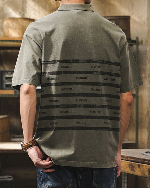 Industrial Line Street Short Sleeve Polo Shirt P1488