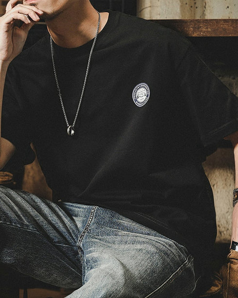 Bandana Graphic Back Print Short Sleeve T-Shirt P1456