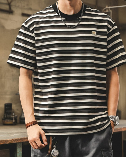Classic Border Short Sleeve T-shirt P1445