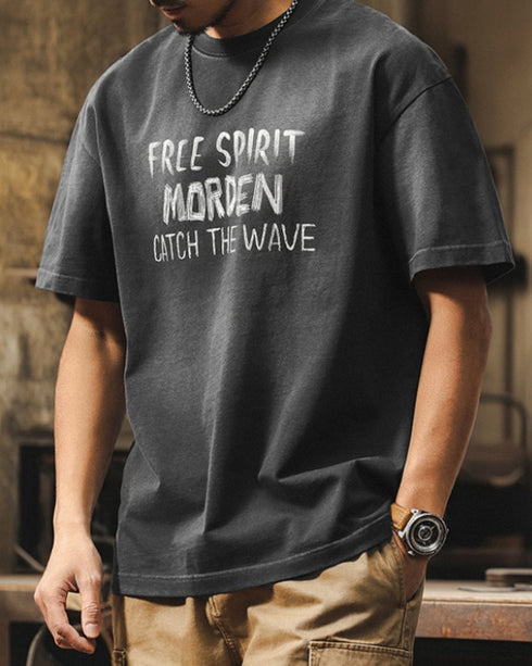 Chalk Logo Fade Casual Short Sleeve T-Shirt P1425