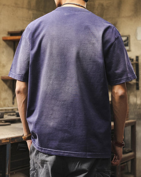 Chalk Logo Fade Casual Short Sleeve T-Shirt P1425