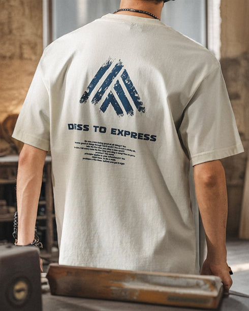 Casual Font Highlight Short Sleeve T-Shirt P1406