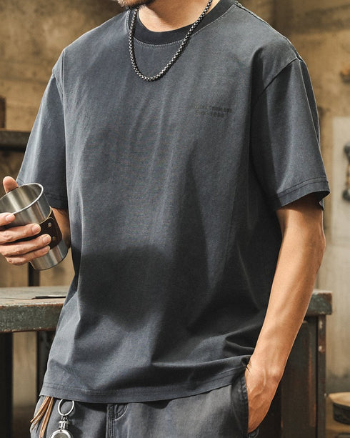 Fade Logo Street Design Short Sleeve T-Shirt P1396