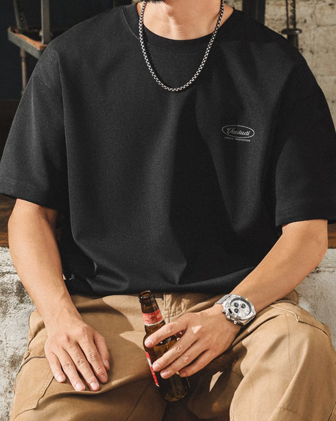 Industrial Typography Back Print T-shirt P1420