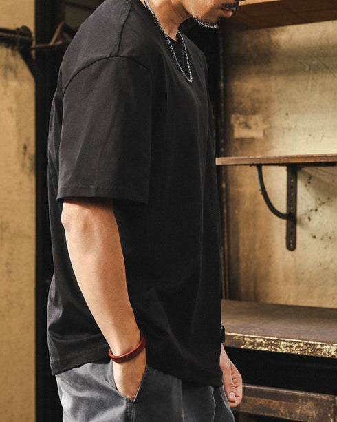 Asymmetry Stitch Short Sleeve T-shirt P1430