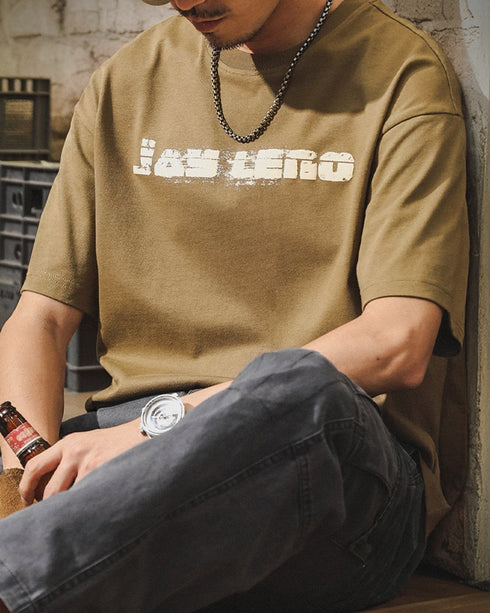 Rough Edge Style Short Sleeve T-shirt P1424