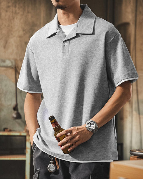 Smart Casual Loose Fit Polo Shirt P1426