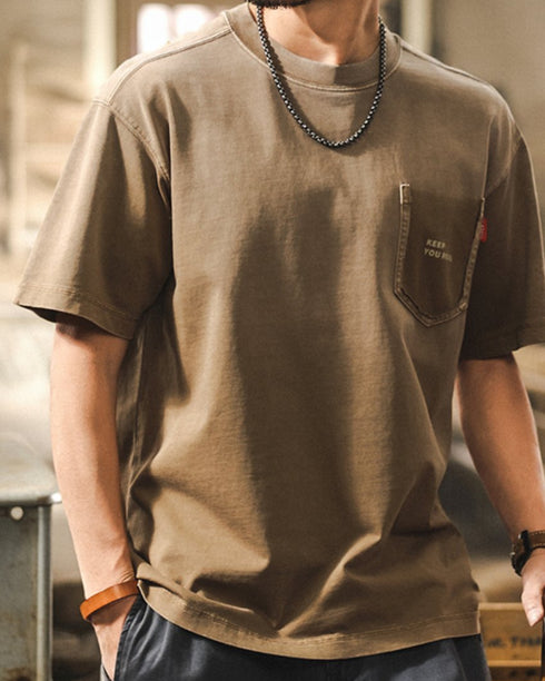 Casual Accent Detail Short Sleeve T-Shirt P1400