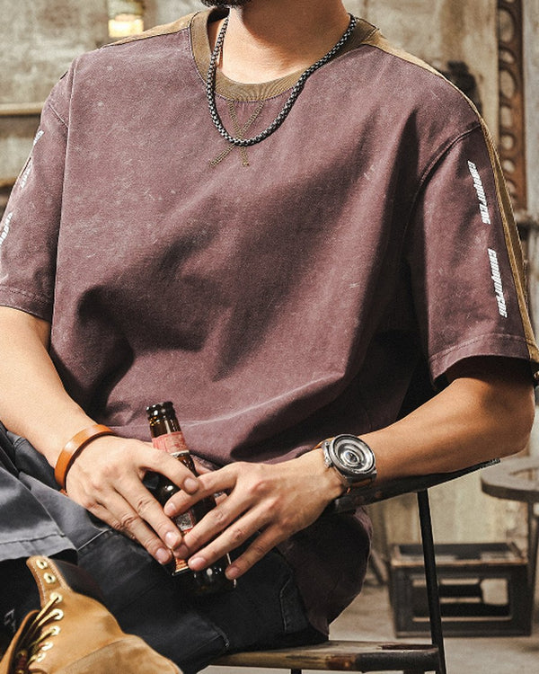 Shadow Print Relaxed Short Sleeve T-Shirt P1442