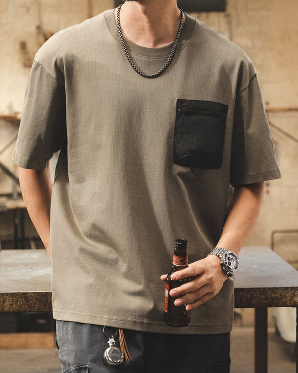Utility Pocket Accent Short Sleeve T-shirt P1427