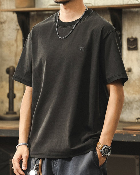 Fade Logo Street Design Short Sleeve T-Shirt P1396