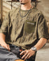 Military Camo Pocket Accent Short Sleeve T-Shirt P1405