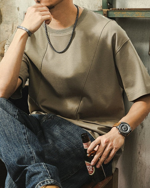 Tone Balanced Two Tone Pocket Short Sleeve T-shirt P1431