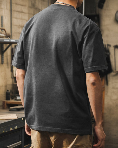 Chalk Logo Fade Casual Short Sleeve T-Shirt P1425