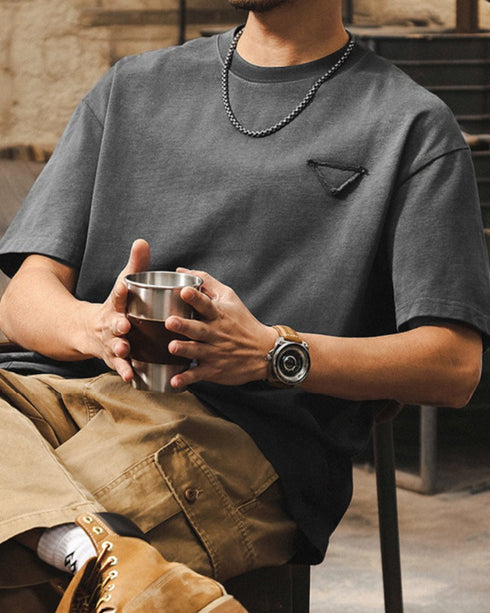 Casual Grunge Edge Short Sleeve T-shirt P1437