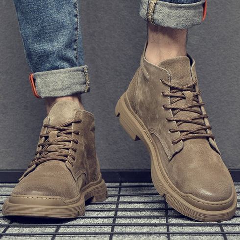 Mid-top Retro Work Boots P1037