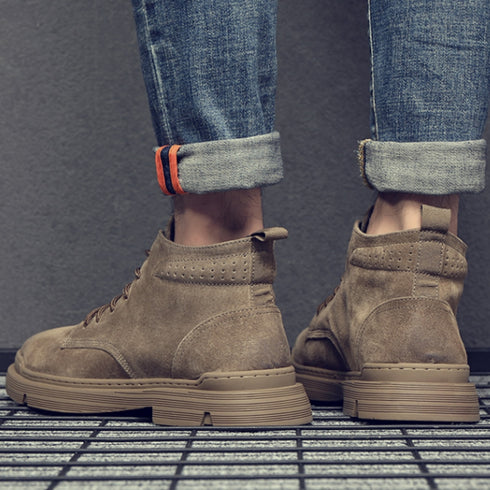 Mid-top Retro Work Boots P1037