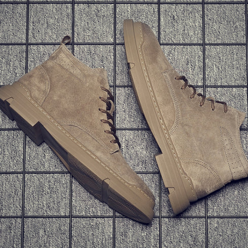 Mid-top Retro Work Boots P1037