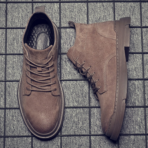 Mid-top Retro Work Boots P1037