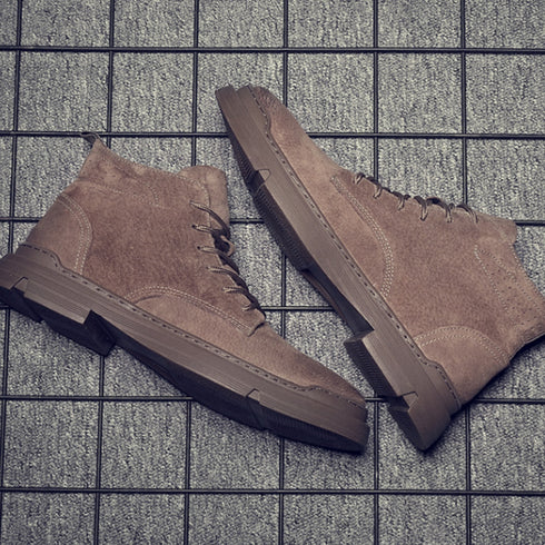 Mid-top Retro Work Boots P1037