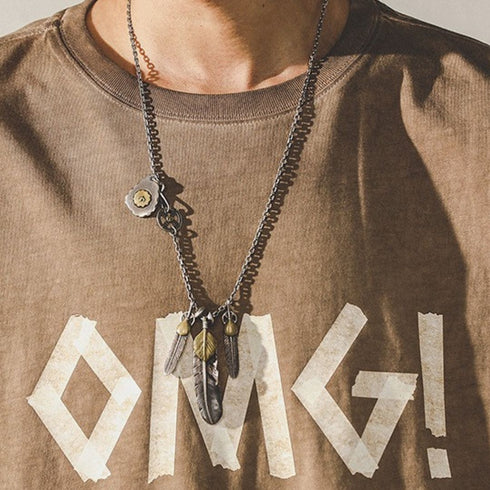 Big Logo Front Print Long Sleeve Sweatshirt P1711