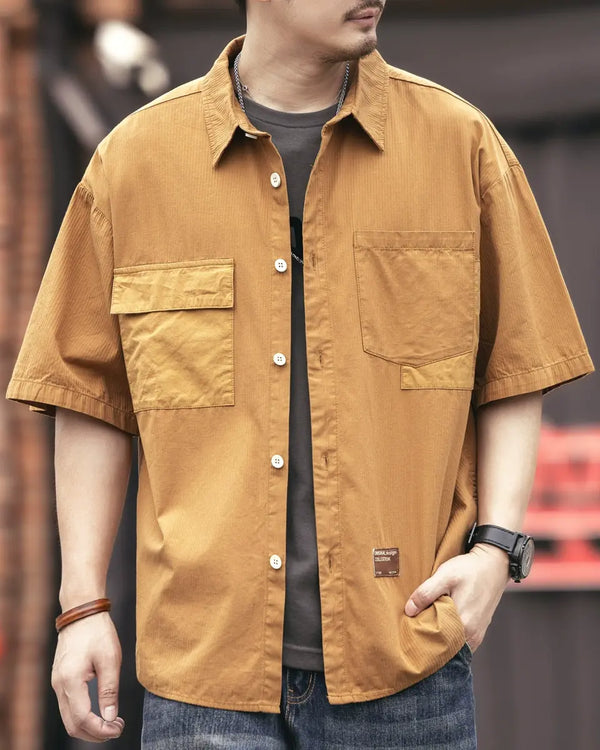 【OUTLET/即納】ユーティリティポケット半袖シャツ P1338