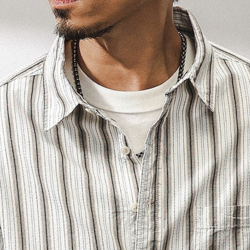 Vintage Stripe Relaxed Shirt P1847