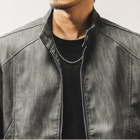 Classic Mode Stand Collar Jacket P1840