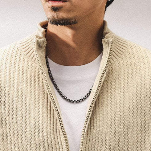 Relaxed Zip-Up Rib Knit P1835