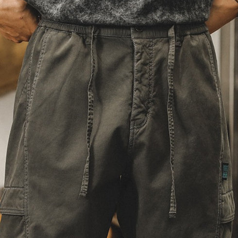 Work Utility Cuffed Cargo Pants P1715