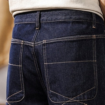 コントラストステッチデニムパンツ P2273