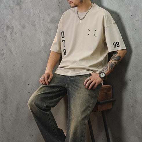 【OUTLET/即納】フロントナンバープリント半袖Tシャツ P2182