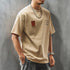 【OUTLET/即納】スクエアパッチプリント半袖Tシャツ P2163