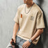 スクエアパッチプリント半袖Tシャツ P2163
