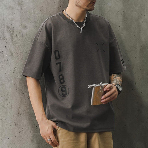 【OUTLET/即納】フロントナンバープリント半袖Tシャツ P2182