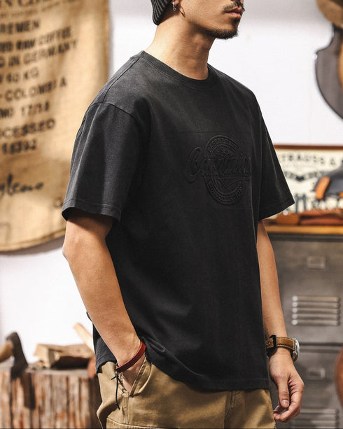 Vintage 3D Steel Print Heavyweight Tee P1290