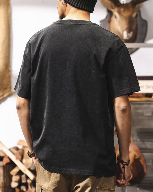 Vintage 3D Steel Print Heavyweight Tee P1290