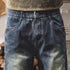 Faded Wash Work Denim Pants P1958