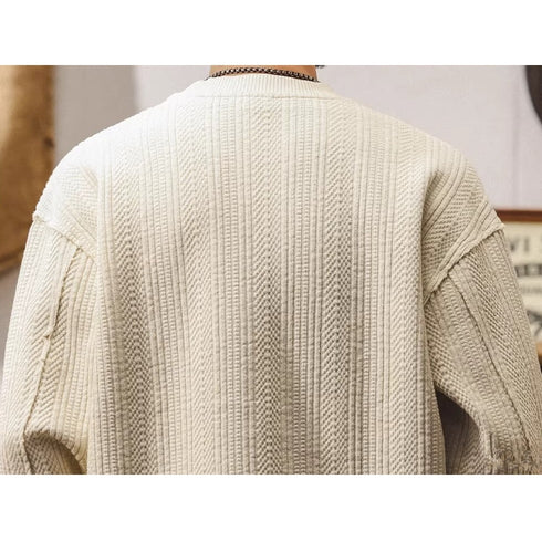 Cable Rib Crew Neck Long Sleeve P1952