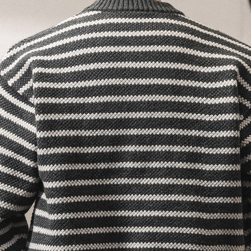 クラシックボーダークルーネックセーター P1925