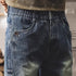 Faded Wash Work Denim Pants P1958