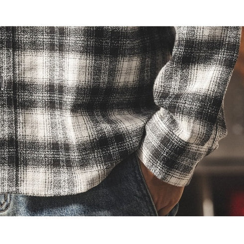 レトロチェックリラックスシャツ P1929