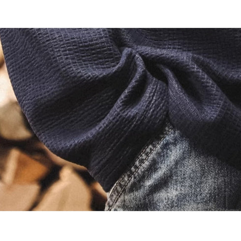 Loose Fit Long Sleeve Polo Shirt P1948